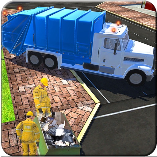 Garbage Truck Drive Clean City