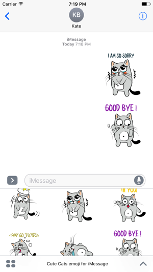 Cute Cats emoji for iMessage(圖3)-速報App