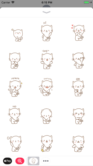 White Kitty Moving Emoji(圖2)-速報App