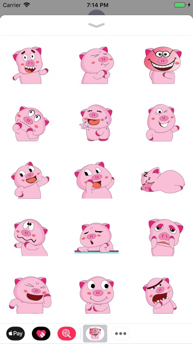 PinkFatPig Animated Stickers screenshot 2