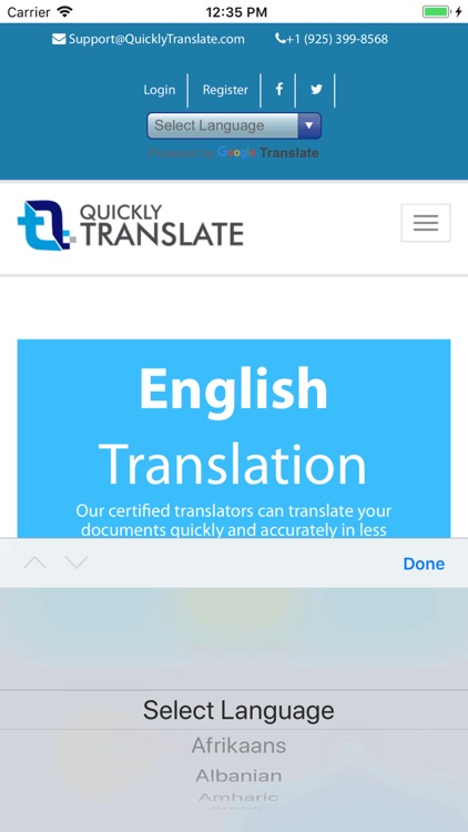 QuicklyTranslate 40+ Languages