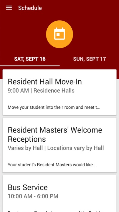 College Family Programs App screenshot 2