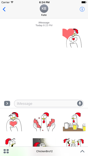 Chicken Bro 12 Sticker Pack