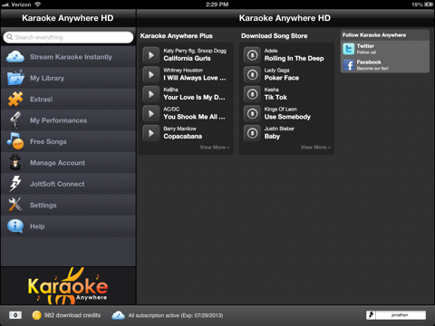 Karaoke Anywhere HD screenshot 4