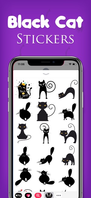 Black Cat Sticker Emojis(圖3)-速報App