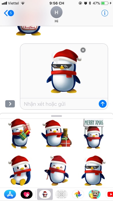 Xmas Penguins Sticker - 2017 screenshot 2