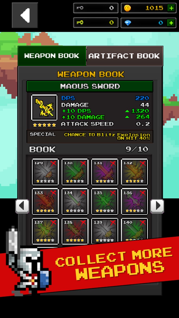 Dungeon x Pixel Hero - Free Hack screenshot 3 - iOS game interface