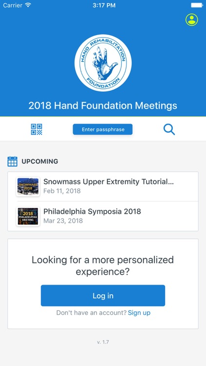 2018 Hand Foundation Meetings