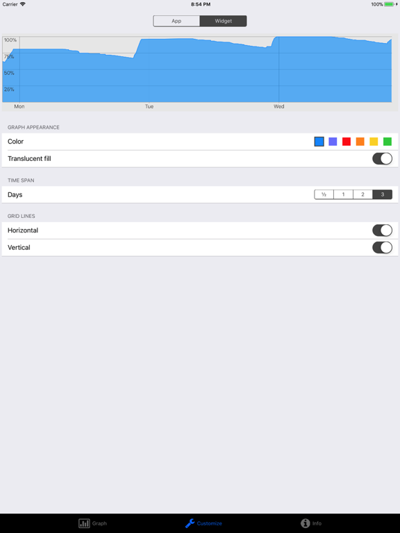 Battery Graph Widgetのおすすめ画像2