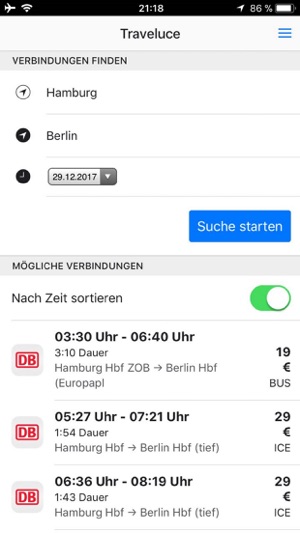 Traveluce Bahn, Bus, Flug, Car(圖2)-速報App