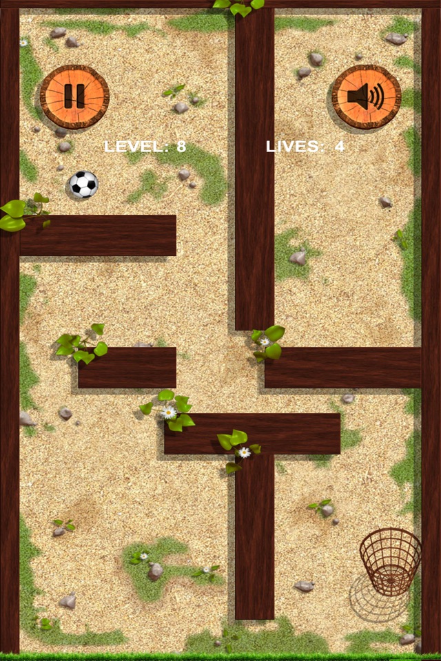Ball and basket. Ball and wall screenshot 2