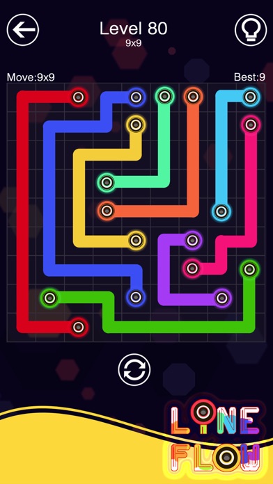 LINE FLOW - ONE LINE PUZZLE ! 1.0 IOS GAME GIẢI TRÍ LINE FLOW - ONE LINE PUZZLE ! 1.0 IOS