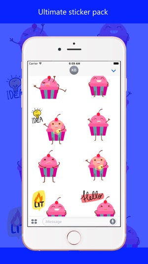 Delicious Cupcake Emoji(圖3)-速報App