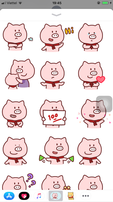Pig Animated Emojis Stickers screenshot 2