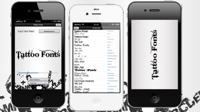 Tattoo Fonts - design... screenshot1