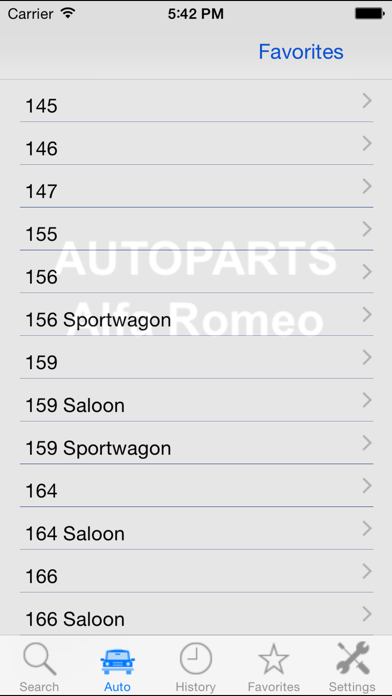 Autoparts for Alfa Romeo Screenshot 5