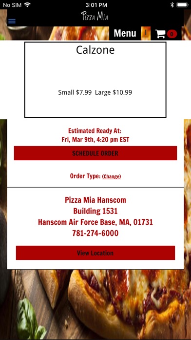 Pizza Mia Hanscom screenshot 3