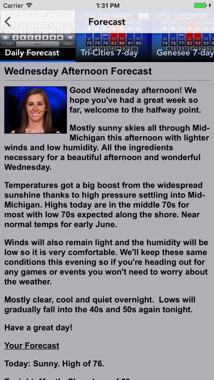 WNEM TV5 Weather screenshot-4