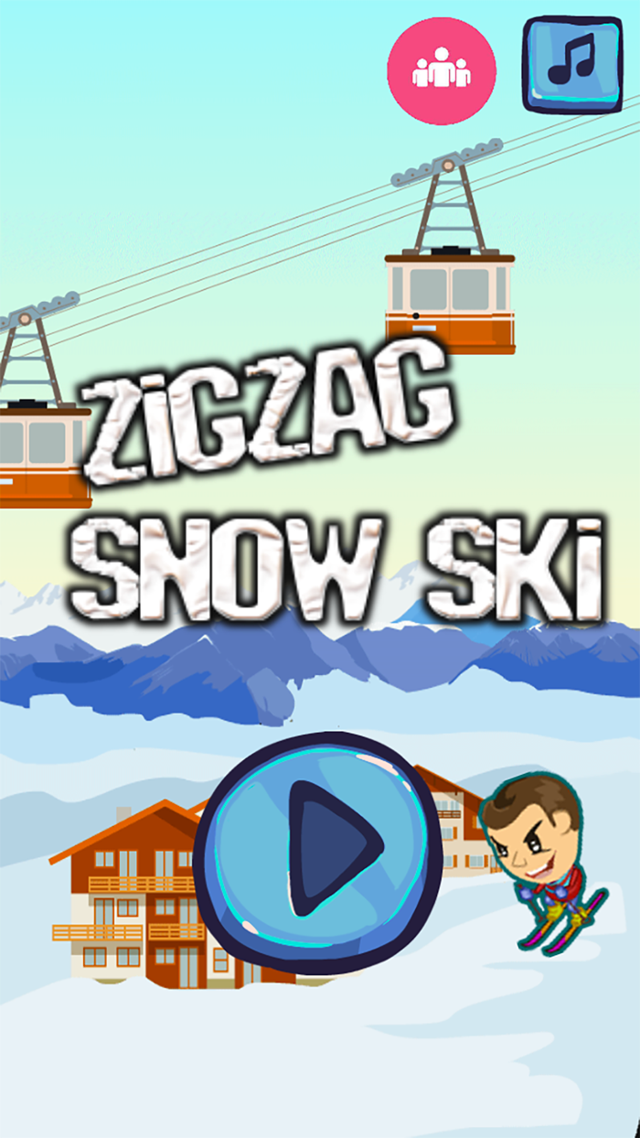 滑雪大冒险-地铁跑酷益智单机小游戏