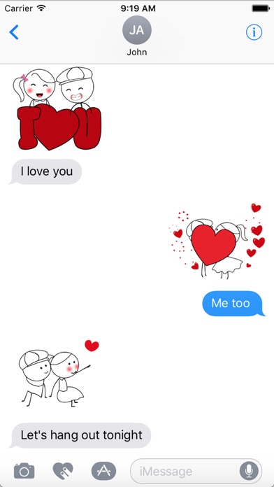 Datie Couple - Love Emoji GIF screenshot 4