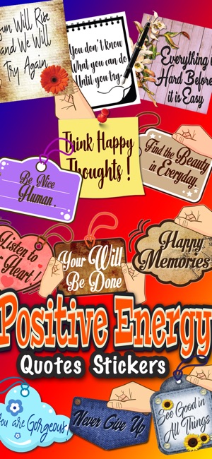 Positive Energy Quotes Sticker