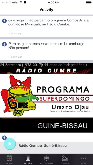 Rádio Gumbé, Guiné-Bissau(圖2)-速報App