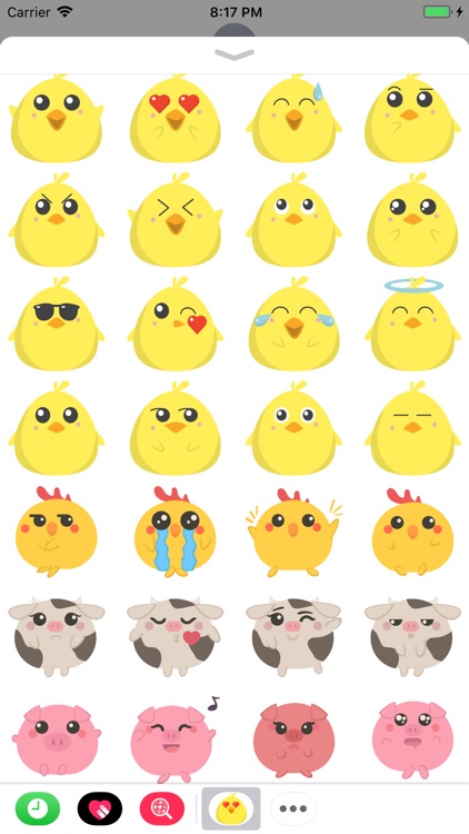 Cute Animal Stickers iMessage