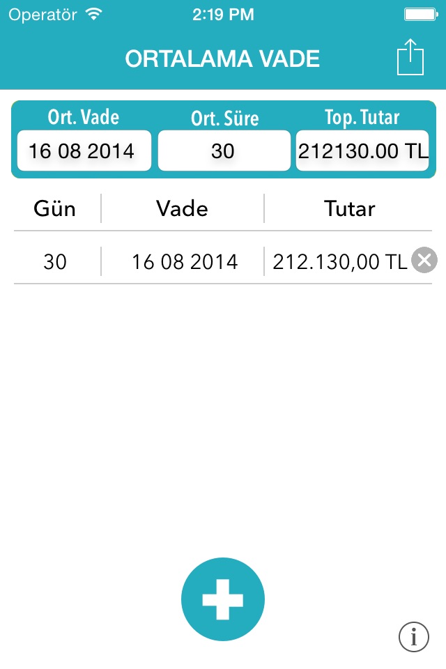 Ortalama Vade screenshot 2