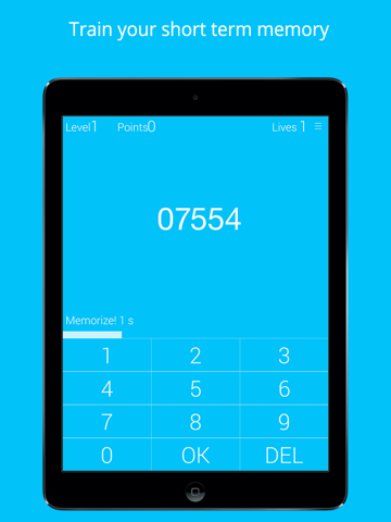 Recall - short term memory trainer screenshot 2