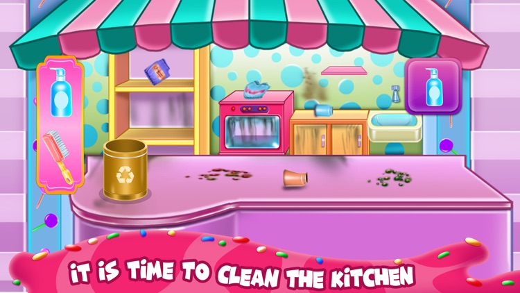 Candy Shop Cook and Clean screenshot-3