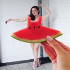 Watermelon Dress insta challenge stickers