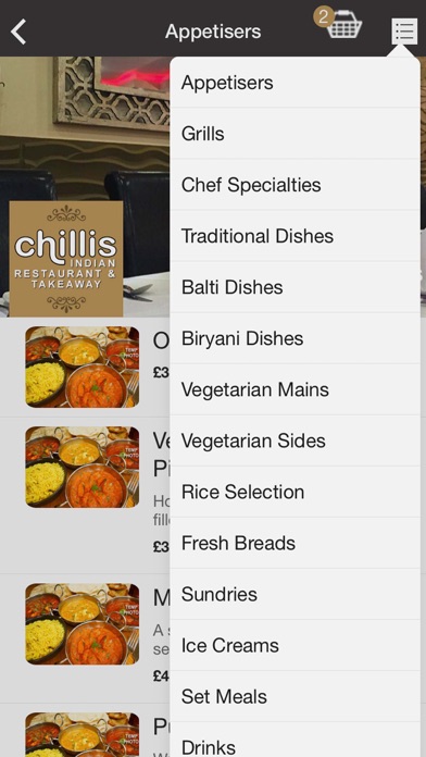 Chillis Indian Restaurant screenshot 4