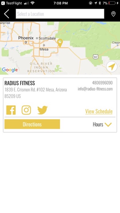 Radius Fitness App screenshot 3