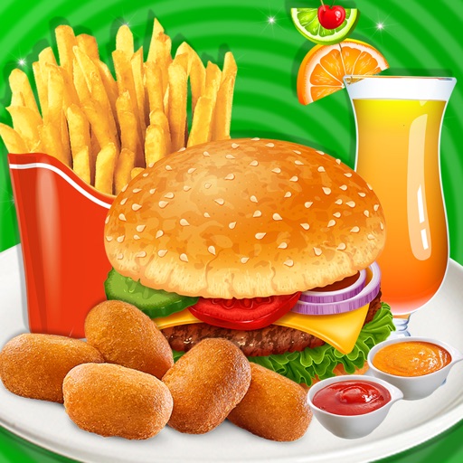Yummy Fast Food Cooking Icon