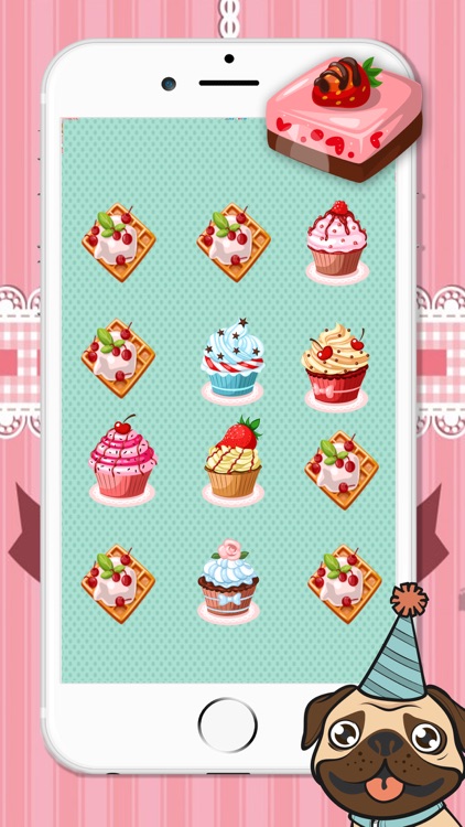 Cake Sweet Candy Matching Pair