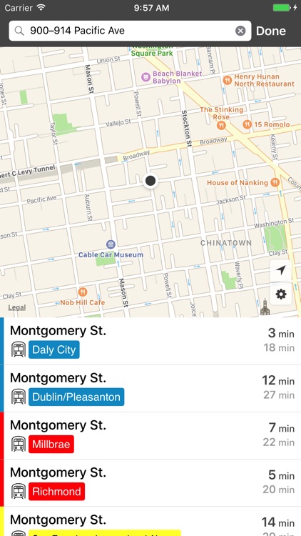 onTime : BART, Muni, Caltrain.