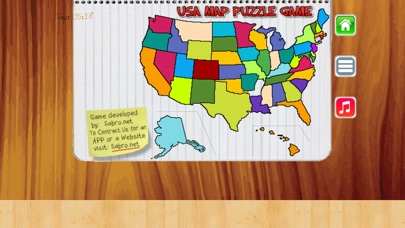 USA MAP 50 States Puzzle Game screenshot 3