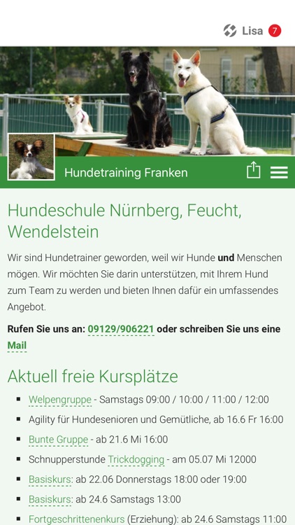 Hundetraining Franken