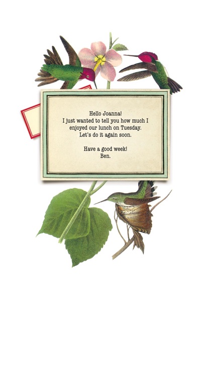 Cartolina mobile greetings.
