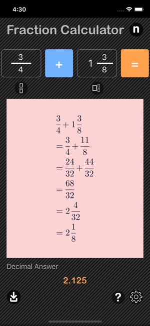 Fraction Calculator - Math(圖6)-速報App