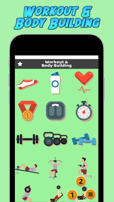 Gym and Body Building Stickers screenshot 2
