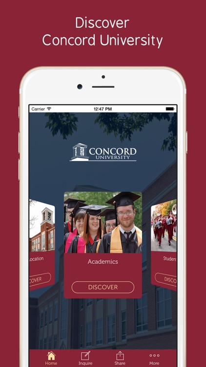 Concord University - Prospective Students App