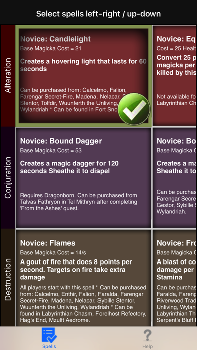 How to cancel & delete Spells in Skyrim ® from iphone & ipad 2