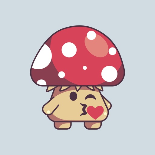 Mushroom Cute Emoji Stickers icon