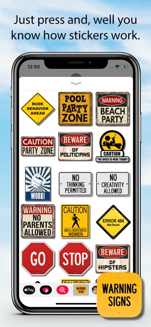 Warning Sign Animated Stickers(圖3)-速報App