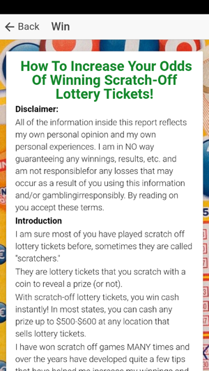 How To Win Lotto & Lotto Tips(圖3)-速報App