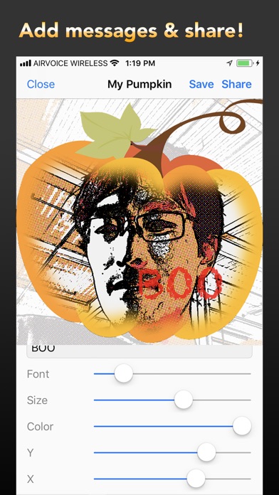 Pumpkin Me: Pumpkin Face Maker screenshot 4