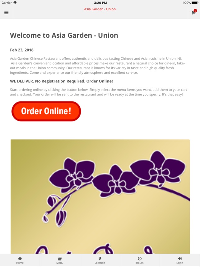 Asia Garden Restaurant Union On The App Store