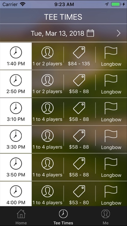 Longbow Golf Club Tee Times