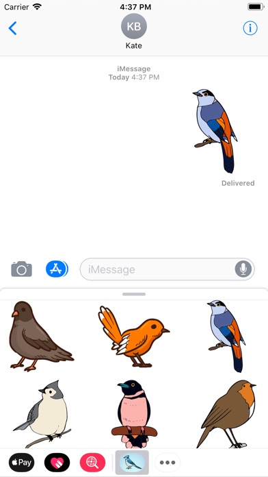 Tropical Bird Stickers screenshot 2